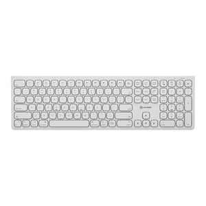 Alogic Echelon Rechargeable Usb-c Wireless Keyboard For Macos - White [askbt3m]