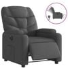 vidaXL Electric Recliner Chair Office Armchair Single Sofa Dark Grey Fabric