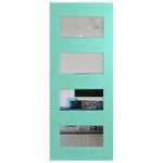 Hume Doors 1980 x 860 x 40mm Nexus 35 Entrance Door Glazed Clear