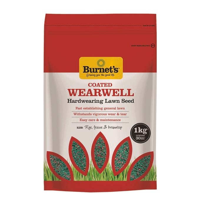 Burnet's 1kg Wearwell Hardwearing Lawn Seed