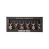 Snowflake & Reindeer Wine Glass Charms - 6 Pack Multi