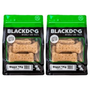 2pc Blackdog 1kg Premium Dog Biscuits Puppy Chew Pet Healthy Food Treats Bigga