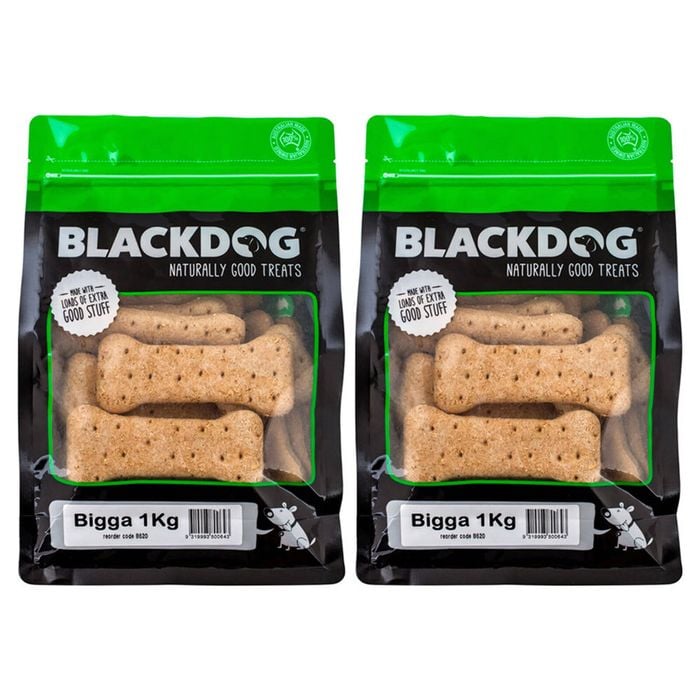 2pc Blackdog 1kg Premium Dog Biscuits Puppy Chew Pet Healthy Food Treats Bigga