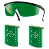 Lasertec Green Laser Targets And Glasses Combo Pack
