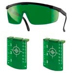 Lasertec Green Laser Targets And Glasses Combo Pack