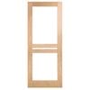 Corinthian Moda Clear Glass White Oak Internal Door AMODG9 - 820mm x 2340mm x 35mm