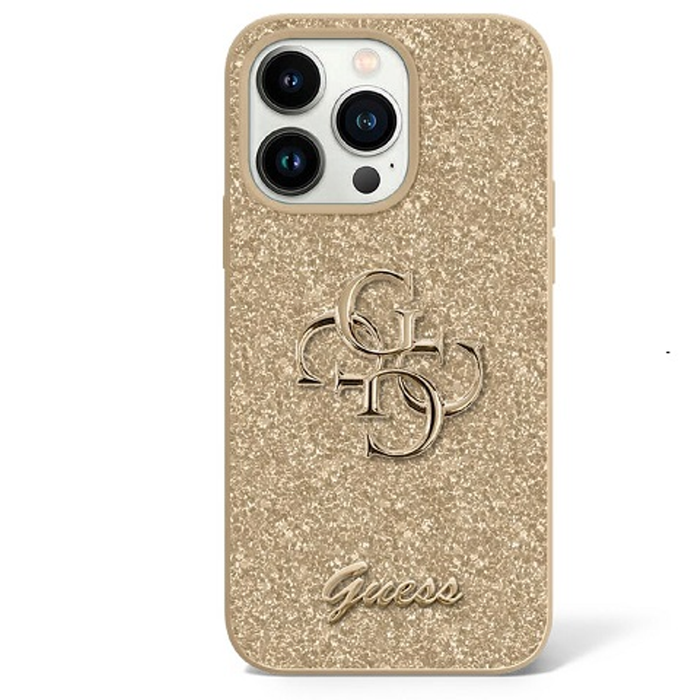 GUESS Glitter Edition Case For Apple IPhone 15 Pro - Gold