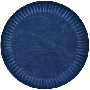 Handtufted Wool Rug-unique 6445-indigo-160x160cm