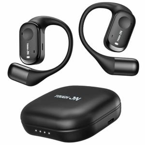 Tough On True Open Ear Earbuds OpenPlus Wireless Bluetooth 5.3 Headphones Black