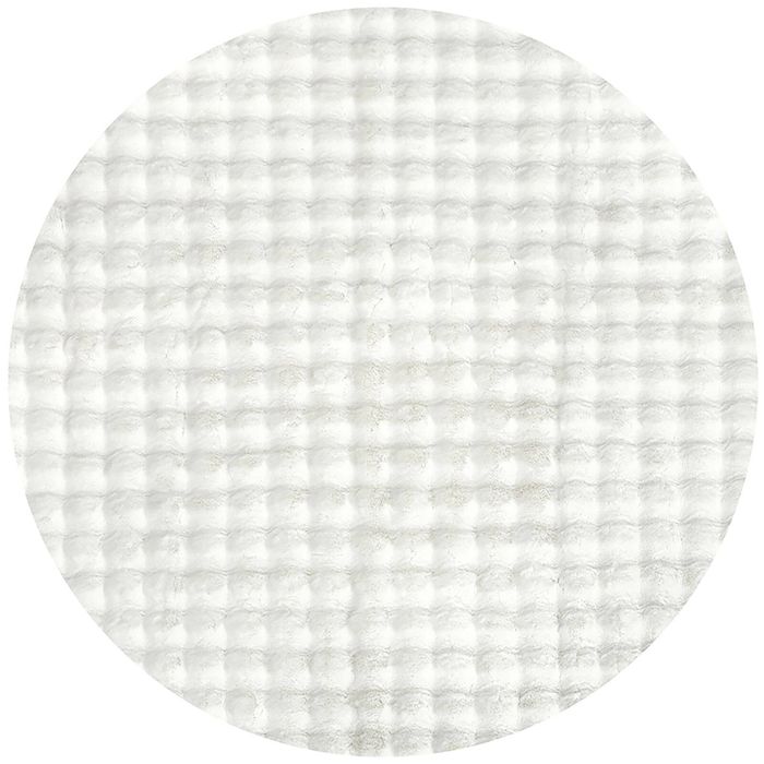The Rug Connection Pop Snow White 150x150cm - Small Round Washable Indoor Rug