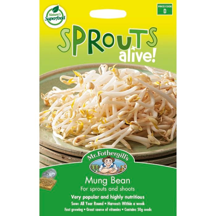 Mr Fothergill's Mung Bean Sprouts Alive Seeds