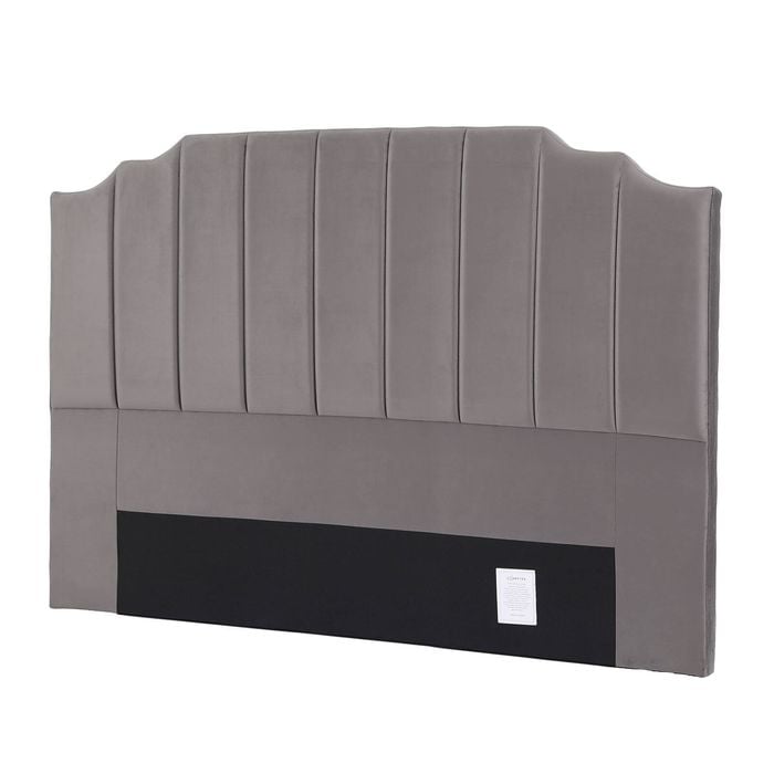 Artiss Bed Head Headboard King Velvet 183cm - Grey