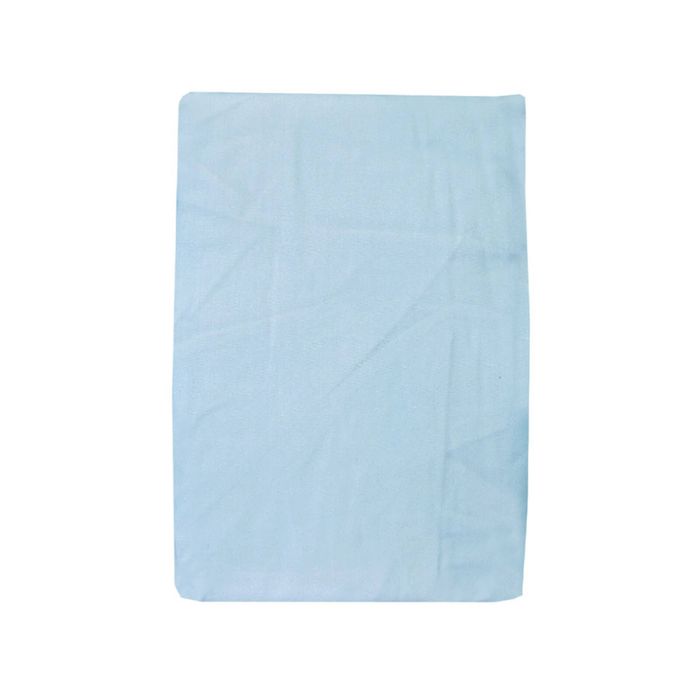Sky Blue Bassinet Fitted Sheet with a Flat Sheet Sewed Attached