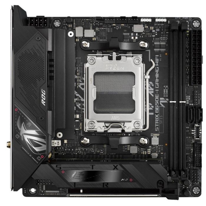 ASUS ROG STRIX B650E-I GAMING WIFI (AM5) Mini-ITX Motherboard 2x DDR5 64GB, 1 x PCIe 5.0 x16, 2 x M.2, 2 x SATA,Wi-Fi 6E,2.5Gb E