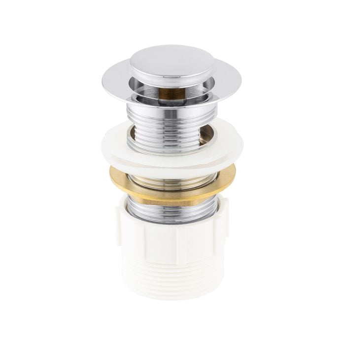 Brasshards 32mm 1 1/4" Chrome Overflow Pop Up Waste With Adaptor
