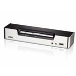Aten Desktop KVMP Switch 4 Port Single Display HDMI w/ Dolby HD audio, 4x Custom KVM Cables Included, 2x USB Port, Selection Via