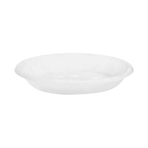 Moda 22cm Transparent White Plastic Round Garden Saucer
