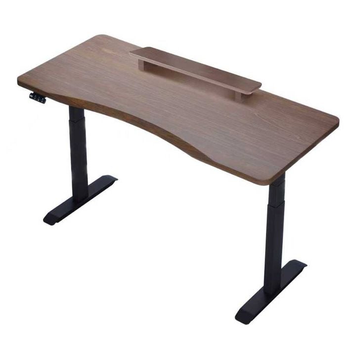 Auslittle Ergo Edge  Size 1400x730 Dual Motor Electric Standing Desk With Monitor Riser
