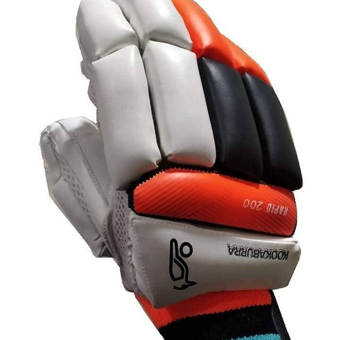Kookaburra Rapid 200 Adult Left Hand Leather Cricket Batting Gloves for Beginner and Intermediate Players