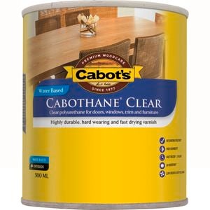 Cabot's 500ml Satin Water Based Cabothane Clear Polyurethane