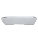 Northcote Pottery 390 x 190 x 80mm White Keidai Terrazzo Look Bonsai Pot