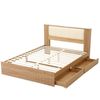 Artiss Queen Bed Frame with 2 Drawers, PU Leather Headboard & Charging Station