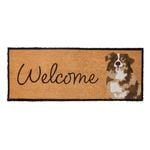 Madras Link 45 x 115cm Shepherd Dog Welcome Coir Door Mat 
