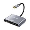 Mbeat Tough Link USB USB-C to DisplayPort and HDMI Dual 4K 60Hz MST Adapter (Space Grey)