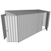Build-a-Shed 1.5 x 4.5 x 2m Single Hinged Side Door Skillion Shed - Zinc
