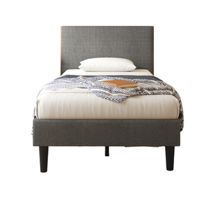 Zinus King Single Bed Frame Base Fabric Dark Grey | Perfect for Toddler Kids Bed
