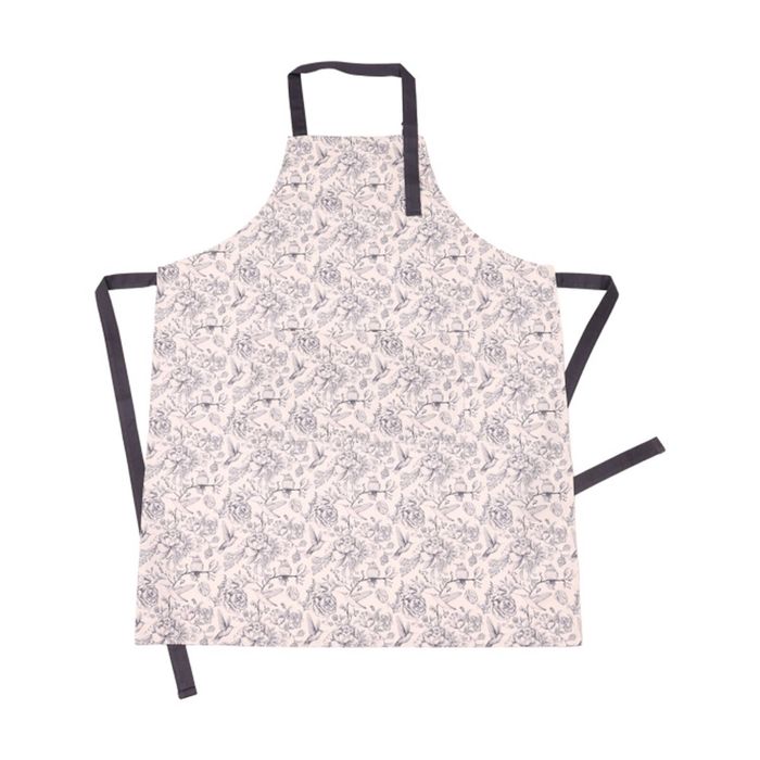 Bas Phillips Printed Linen Looks Kitchen Apron Cotton Blue Birds