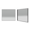 Forme 900mm Black Rectangle Framed Mirror