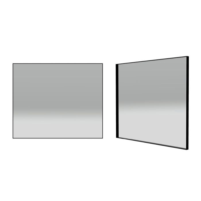 Forme 900mm Black Rectangle Framed Mirror