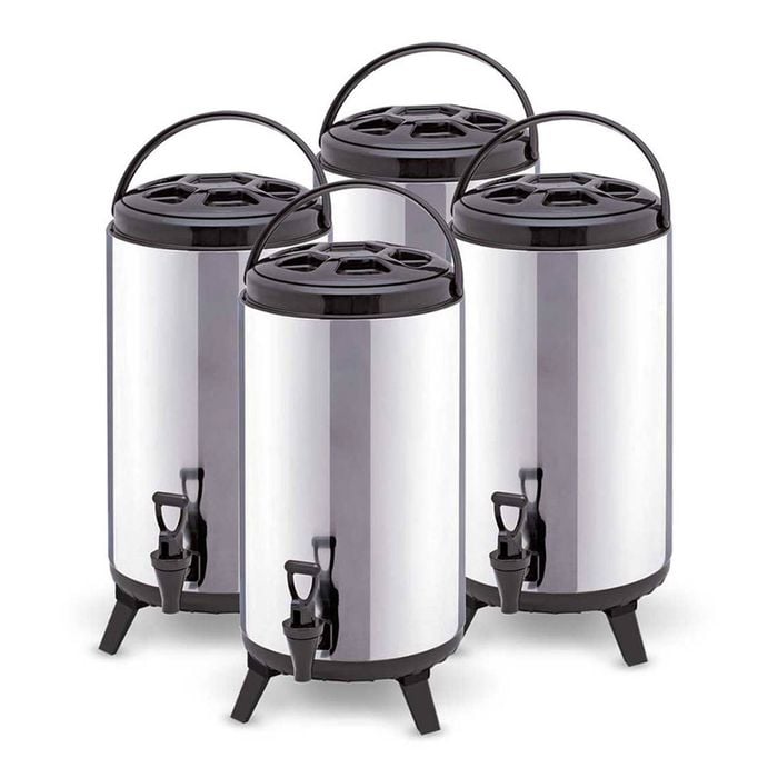 SOGA 4X 14L Portable Insulated Barrel Brew Pot with Dispenser