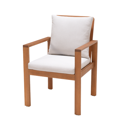 Mimosa Santo Timber Dining Chair with Cushion Bunnings Australia