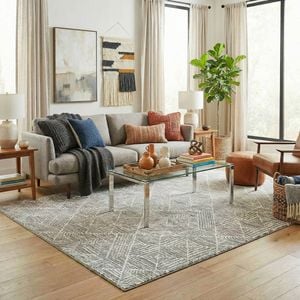 The Rug Connection Jaya 457 Grey 400x300cm - Extra Extra Large Pet Friendly Indoor Floor Rug