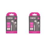 2PK Core Essentials 8-Pin SoundPods/Earphones In-Ear Wired w/ Mic - White