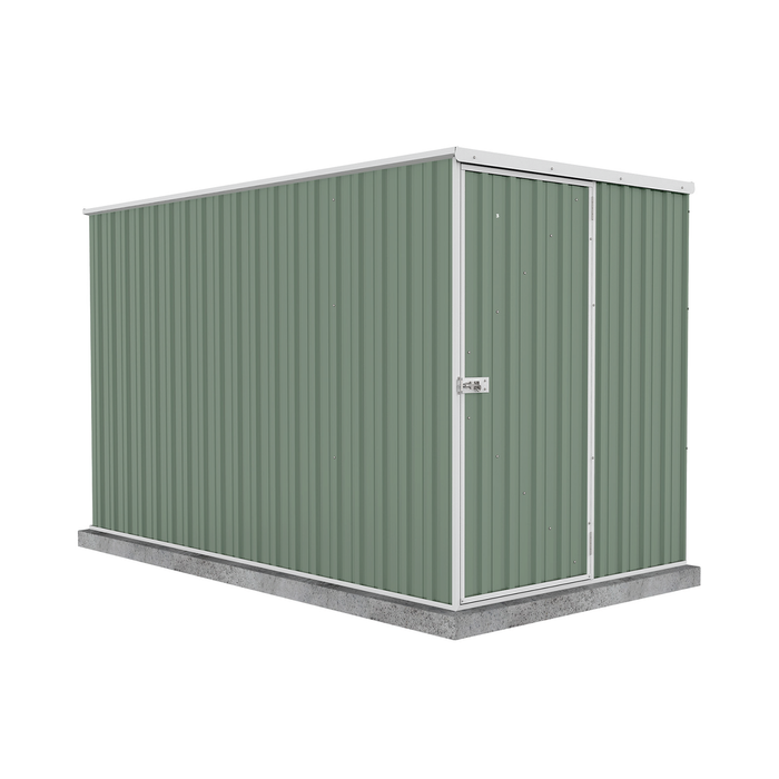 Absco Sheds 1.52 x 3.0 x 1.8m Pale Eucalypt Basic Single Door Garden Shed