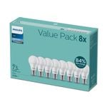 Philips A60 E27 LED 1250lm Cool Daylight 11W Globe - 8 Pack