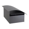 Sandleford Grey / Silver Surf Post Mount Letterbox