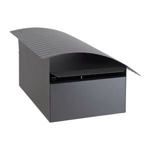 Sandleford Grey / Silver Surf Post Mount Letterbox