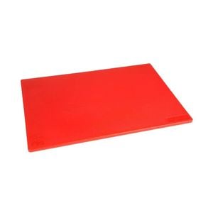 Hygiplas Chopping Board Antibacterial Low Density Red 450x300x10mm Food Prep Kitchen Equipment