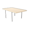 Absco Structures 3.0 x 5.5 x 2.37m Classic Cream Single Skillion Carport