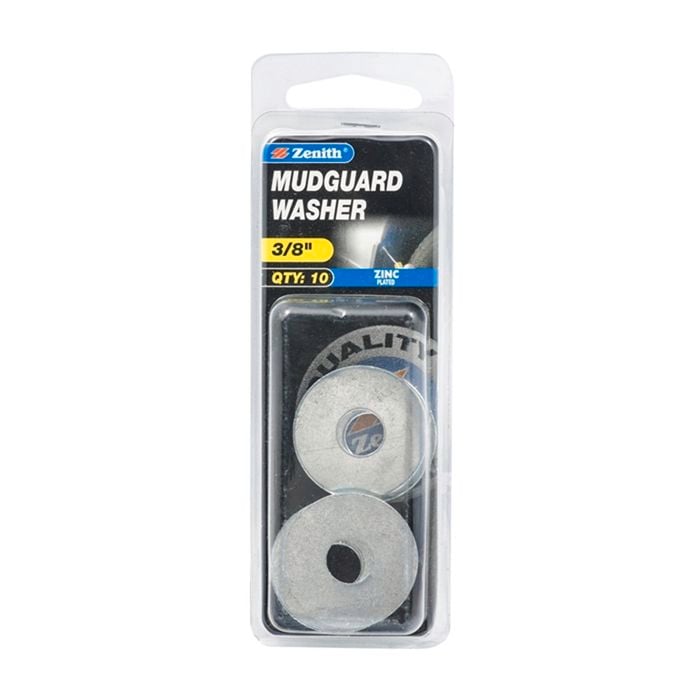 Zenith 3/8" Zinc Plated Mudguard Washer - 10 Pack