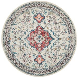 Pathway 705 Silver 240x240cm - Large Round Transitional Pet Friendly Indoor Rug