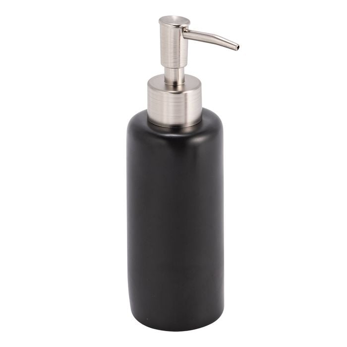 Estilo 60mm x 190mm Matt Black Basic Soap Dispenser