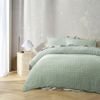 Accessorize Augusta Sage Crinkled Look Quilt Cover Set Double
