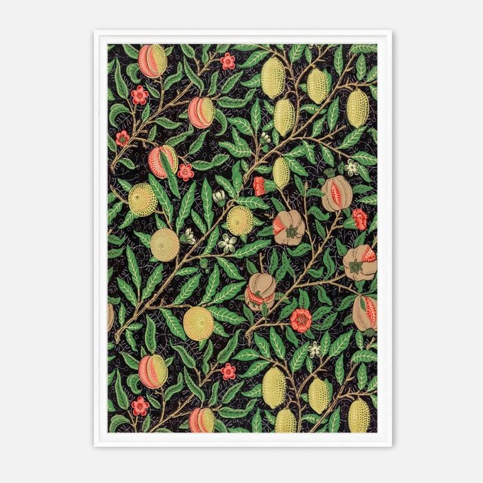 Galrie William Morris Fruit Garden Classic Floral Art Print for Home Decor, White Frame, A0 84 x 119cm (33 x 47inch)