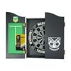 NRL Dartboard and Cabinet Set New Zealand Warriors Team Design Black Finish