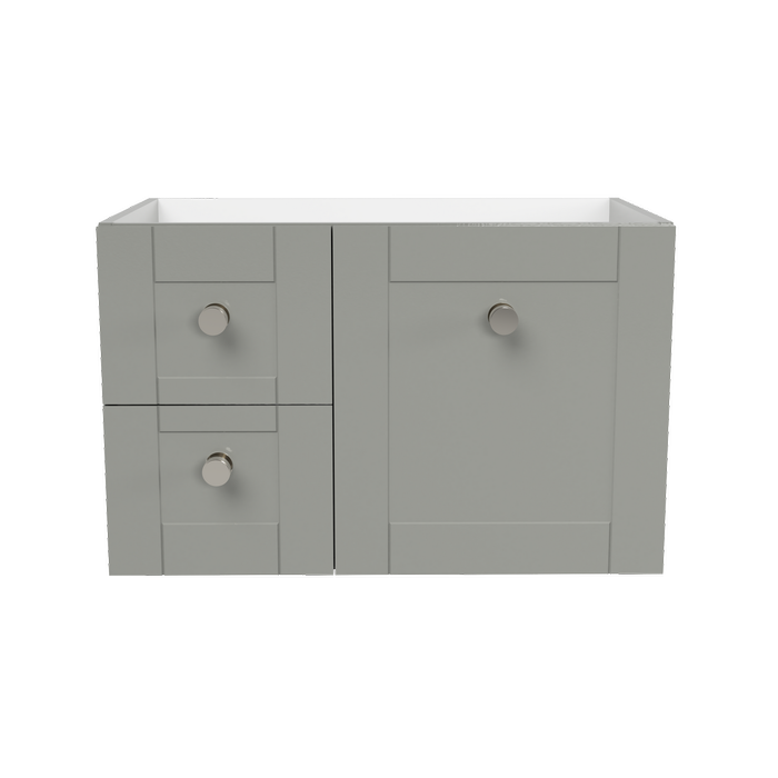 New England Joinery 750mm Diadem Wall Hung Centre Bowl Vanity - Cabinet Only